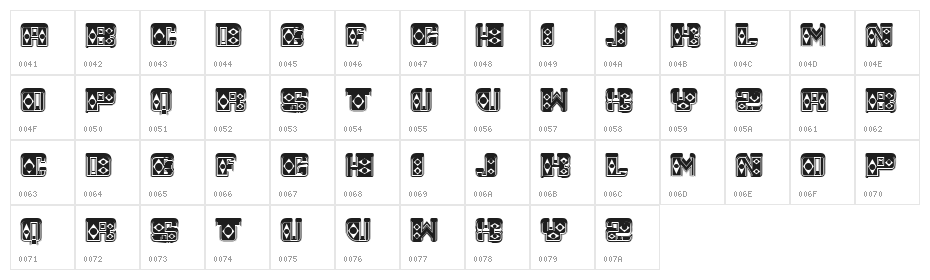 Owesifazane Regular Character Map