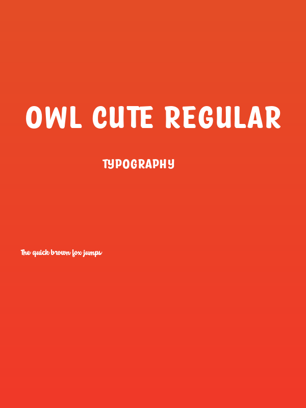 Owl Cute Regular Poster