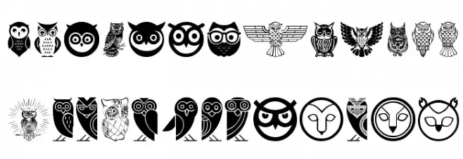 Owl 字体 小写
