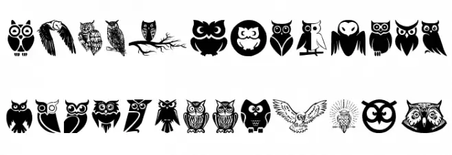 Owl 字体 大写