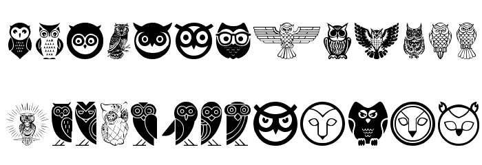 Owl Font LOWERCASE