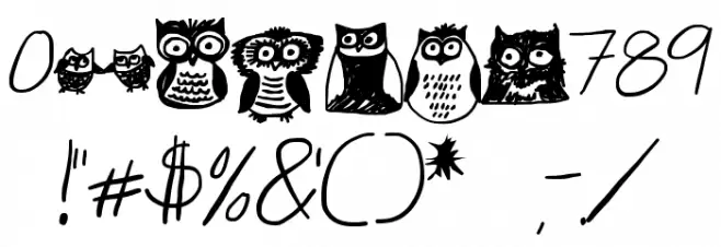 Owlmazing Font OTHER CHARS