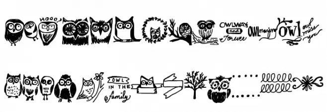 Owlmazing Font LOWERCASE