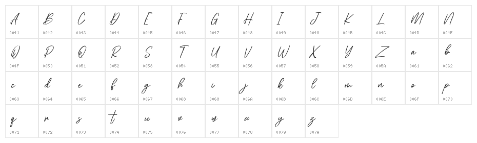 Owlmoons Free Regular Character Map