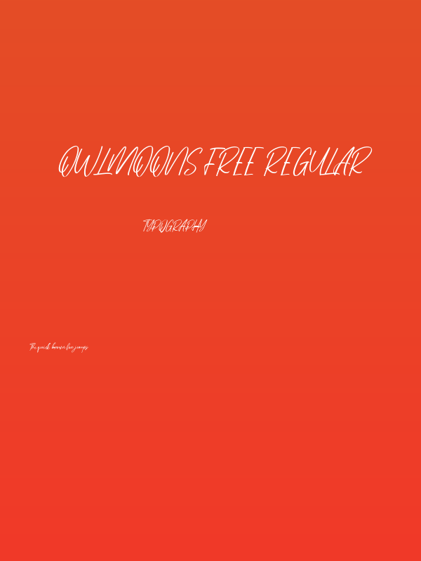 Owlmoons Free Regular Poster