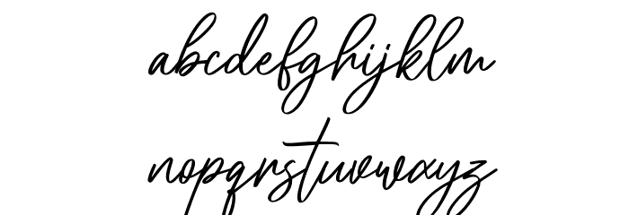 Owlmoons Free Regular Font LOWERCASE