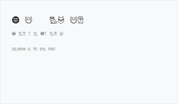 Owls Regular Business Card