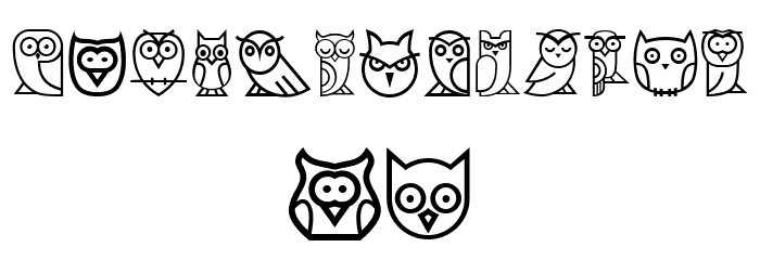 Owls Regular Font LOWERCASE