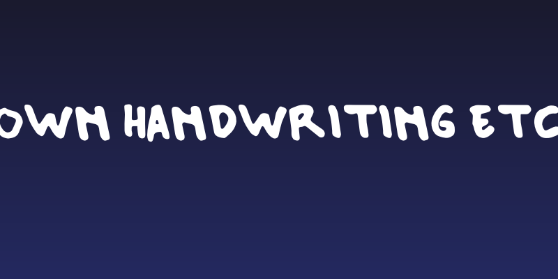 Own Handwriting Etc Social Header