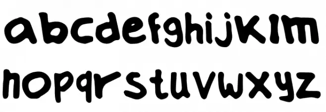 Own Handwriting Etc Caratteri MINUSCOLO