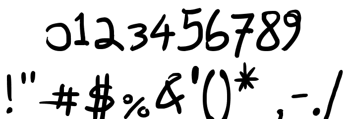 Own Written Font OTHER CHARS