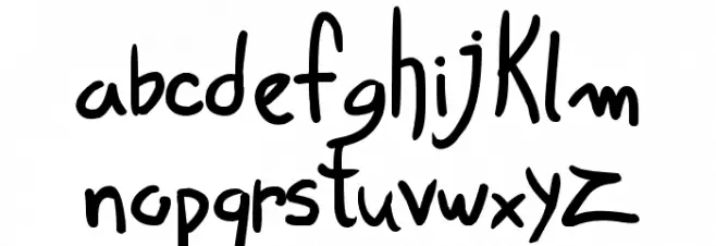 Own Written फ़ॉन्ट लोअरकेस