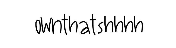 OwnThatShhhh  font caratteri gratis
