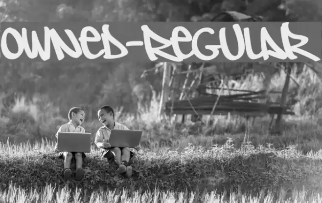 Owned-Regular Font examples