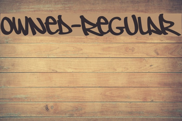 Owned-Regular Font examples