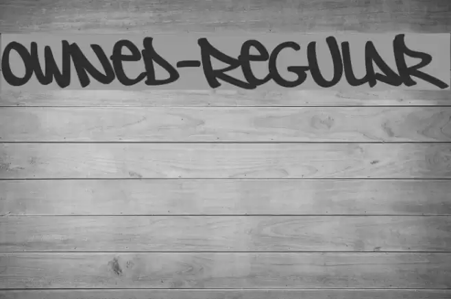 Owned-Regular Font examples
