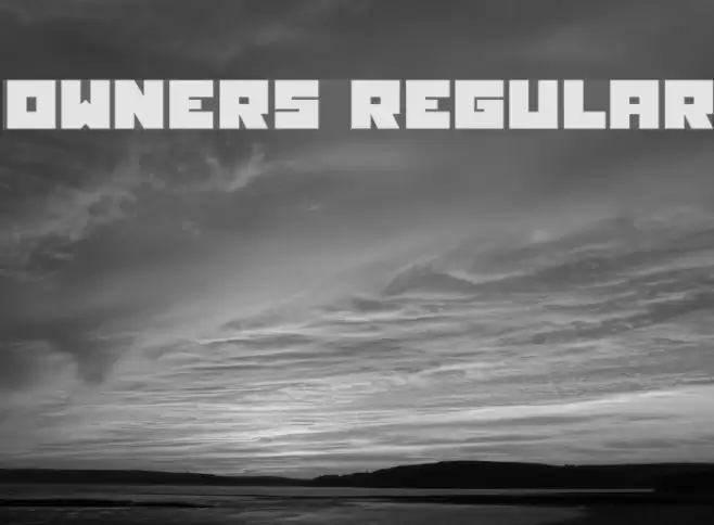 Owners Regular Font examples