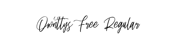 Ownttys Free Regular  Free Fonts Download