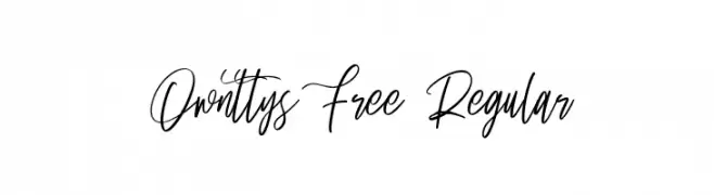 Ownttys Free Regular  Frei Schriftart Herunterladen