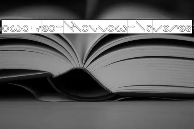owaikeo-Hollow-Inverse Font examples