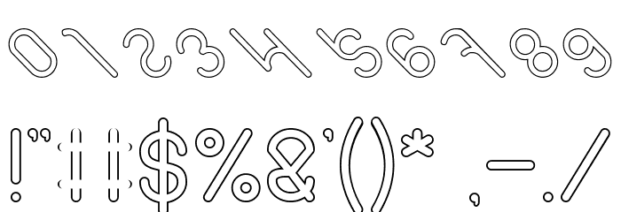 owaikeo-Hollow Font OTHER CHARS