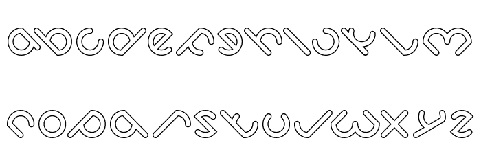 owaikeo-Hollow Font LOWERCASE