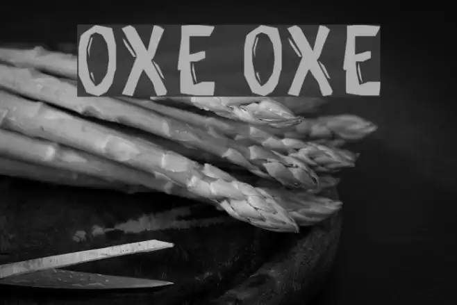 OXE OXE Font examples