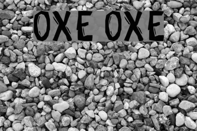 OXE OXE Font examples
