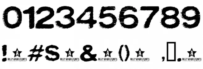 OXIDISASTER Font OTHER CHARS