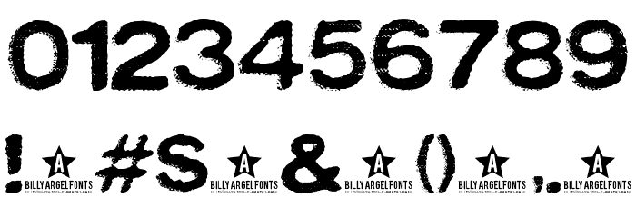 OXIDISASTER Font OTHER CHARS
