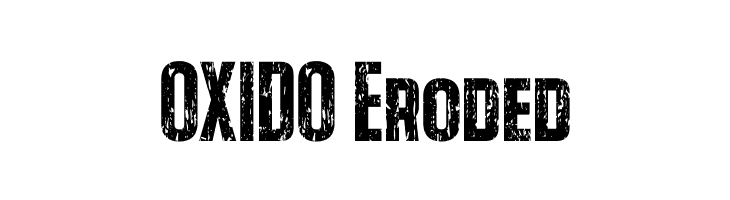 OXIDO Eroded  Fuentes Gratis Descargar