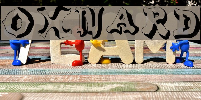 OxNard Font examples