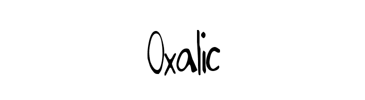 Oxalic  नि: शुल्क फ़ॉन्ट्स डाउनलोड