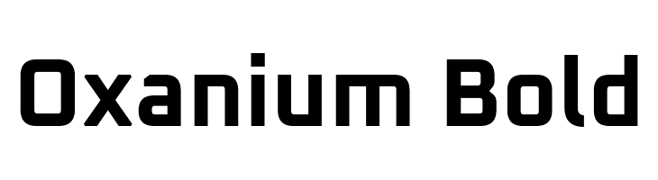Oxanium Bold  Скачать бесплатные шрифты