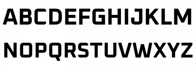 Oxanium Bold Schriftart Groß