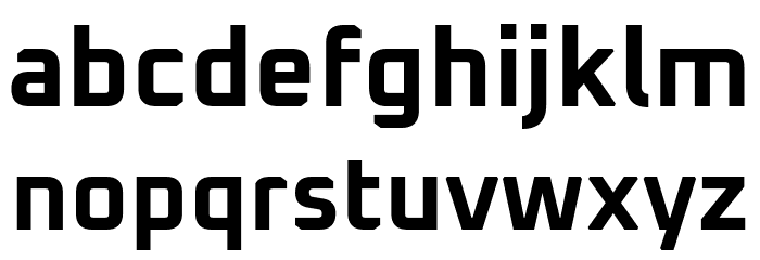 Oxanium Bold Font LOWERCASE