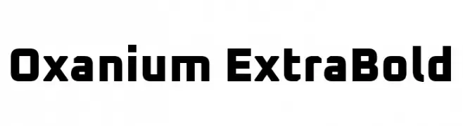 Oxanium ExtraBold  لخطوط تنزيل