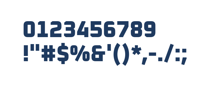 Oxanium ExtraBold Other Characters