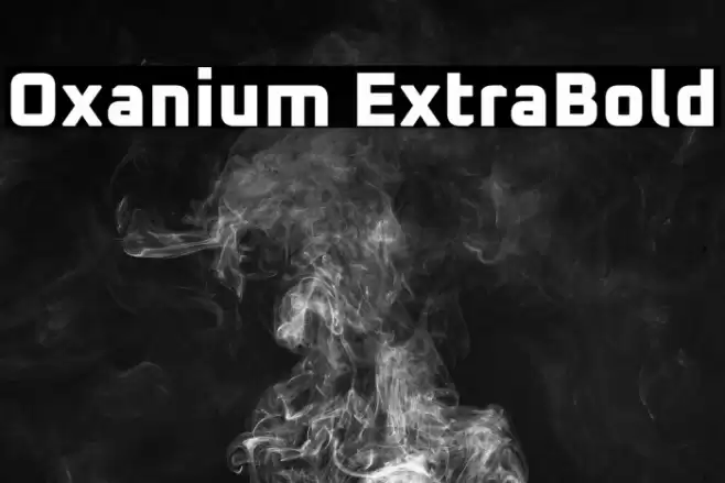 Oxanium ExtraBold Font examples