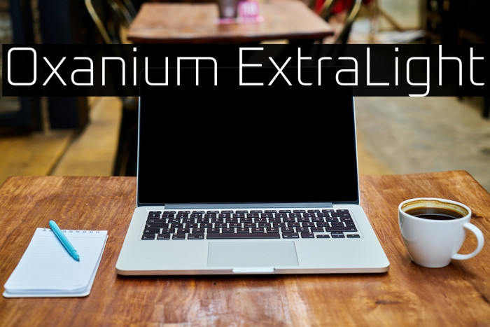 Oxanium ExtraLight Font examples