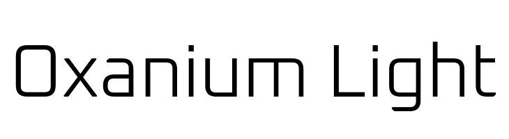 Oxanium Light  Descarca Fonturi Gratis