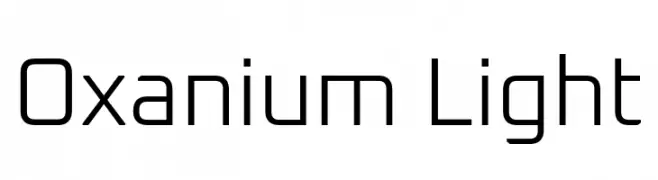 Oxanium Light  لخطوط تنزيل