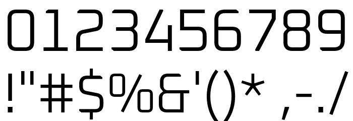 Oxanium Light Font OTHER CHARS