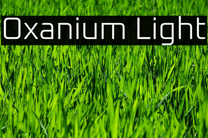 Oxanium Light Font examples