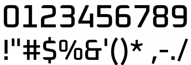 Oxanium Medium Font OTHER CHARS