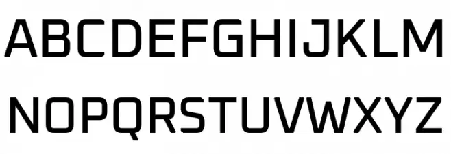 Oxanium Medium Schriftart Groß