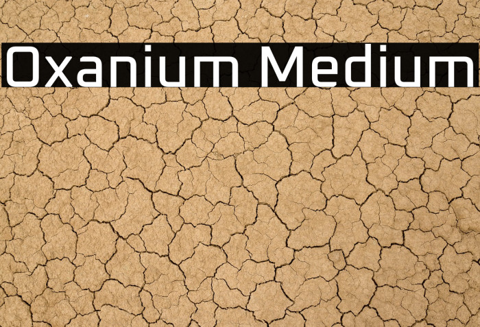 Oxanium Medium Font examples