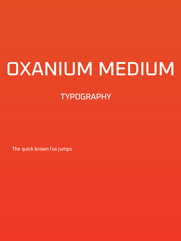 Oxanium Medium Poster