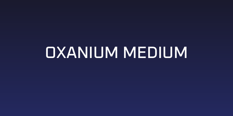 Oxanium Medium Social Header