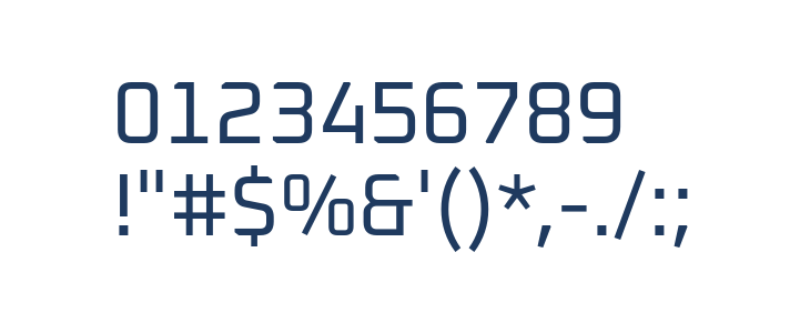 Oxanium Regular Other Characters